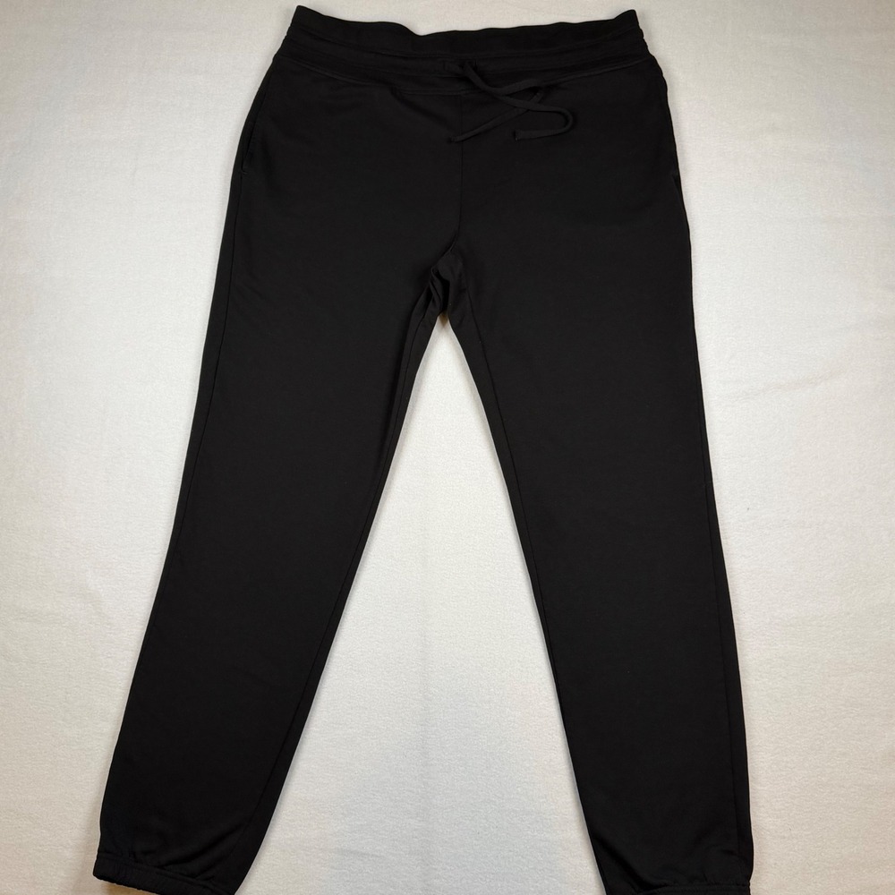 32 Degrees Cool Mens Black Fleece Lined Joggers Drawstring Pants Size M